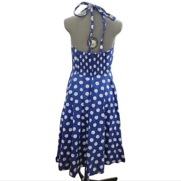 Hell Bunny Blue Mariam Dress - Picture 6 of 7